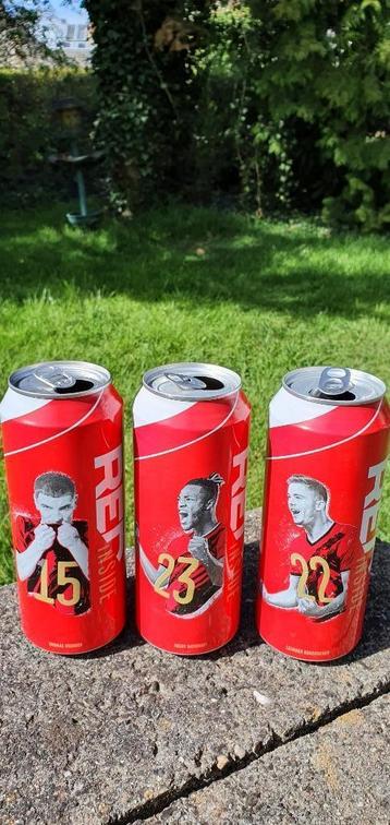 Canettes Red Inside Jupiler - Joueurs de Foot, Enlèvement ou Envoi, Utilisé, Autres types, Jupiler