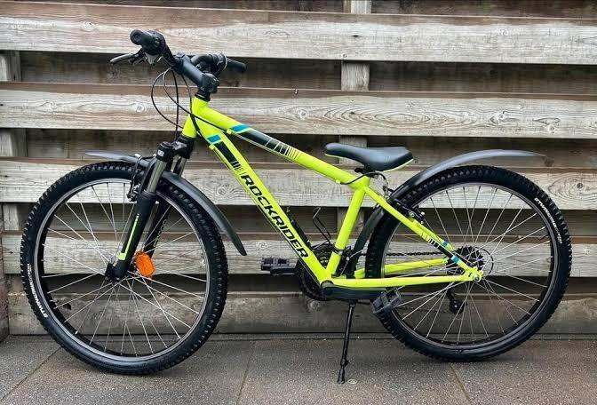 Rockrider ST500 20" fluo geel in nieuwstaat, Fietsen en Brommers, Fietsen | Crossfietsen en BMX, Zo goed als nieuw, 20 tot 24 inch