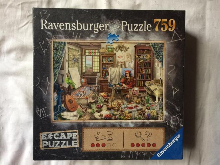 Escape puzzle - L'atelier d'artiste, Hobby en Vrije tijd, Denksport en Puzzels, Gebruikt, Legpuzzel, Ophalen of Verzenden