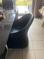 4 lederen stoelen van het merk “Castle Loom”, Huis en Inrichting, Stoelen, Ophalen, Zwart, Leer, Zo goed als nieuw
