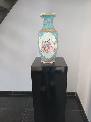 Grote prachtige chinese vaas met stempel / 48 cm, Ophalen