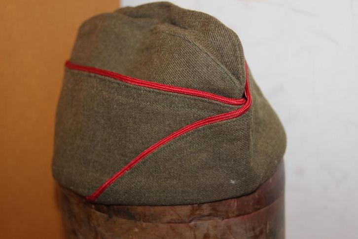 US WW2 artillerie „Cap Garrison”  (+ Laundry Nr), Verzamelen, Militaria | Tweede Wereldoorlog, Landmacht, Helm of Baret, Verzenden