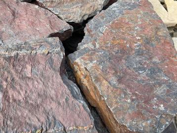 Flagstones MYSTIC antraciet rood, buitentegels zwembadranden beschikbaar voor biedingen