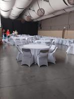 Housses de chaises blanches stretch, Maison & Meubles, Chaises, Enlèvement ou Envoi, Comme neuf, Blanc, Tissus