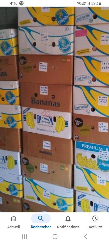 lot de brocante en caisses a bananes, 10 caisses, Divers, Lots de brocante, Enlèvement