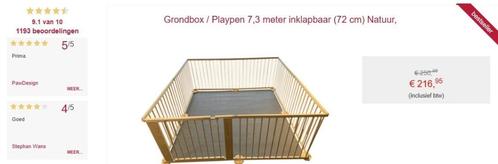 kinderbox, Kinderen en Baby's, Babyparken, Zo goed als nieuw, Rechthoekig, Ophalen