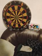 Dartbord en darts pro en zgan plus nieuwe flights 25 euro to, Verzenden, Zo goed als nieuw, Dartbord met pijlen, Soft tip