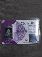 0,5 oz gravura zilverstaaf, Ophalen of Verzenden, Zilver