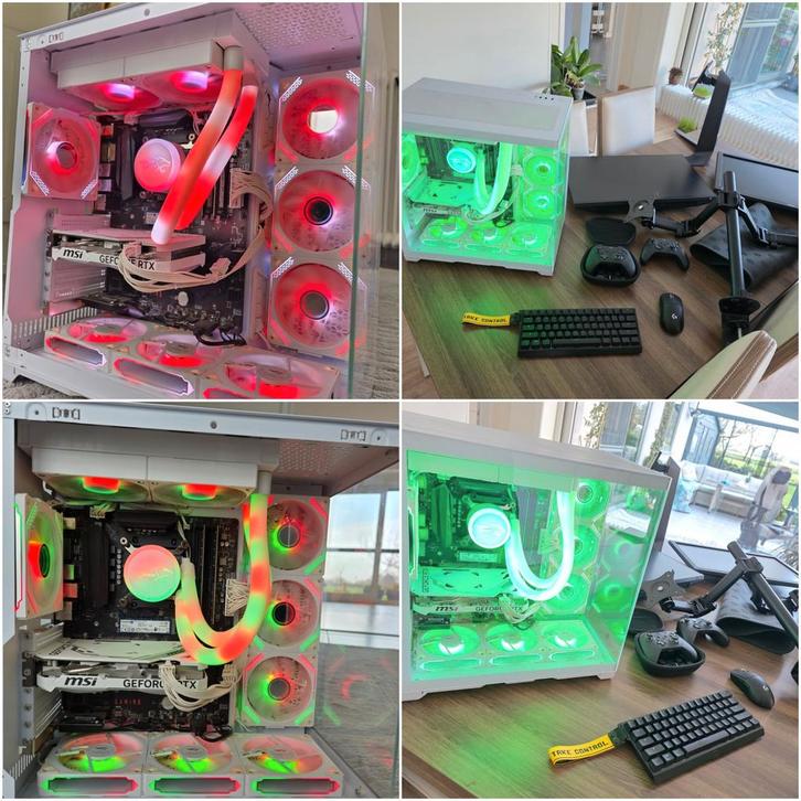 Gaming Setup ( Gaming Computer + schermen en meer! ), Computers en Software, Desktop Pc's, SSD, 32 GB, Gaming, Ophalen