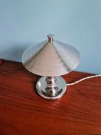Lampe Art Déco en métal nickelé, Gersyl (Belgium), 1920-30, Antiquités & Art, Antiquités | Éclairage, Enlèvement ou Envoi