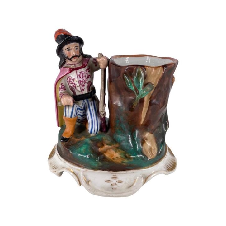 19e eeuwse snuifdoos van Brussels porselein, Antiek en Kunst, Antiek | Porselein, Ophalen of Verzenden