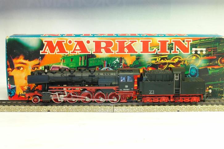 MARKLIN HO 3084 VAPEUR 050 DB TENDER CABINE AVEC FUMIGENE, Hobby en Vrije tijd, Modeltreinen | H0, Gebruikt, Locomotief, Wisselstroom