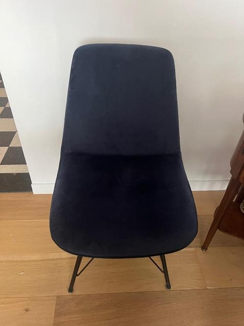 6 Eettafel stoelen te koop, Huis en Inrichting, Stoelen, Gebruikt, Vijf, Zes of meer stoelen, Overige materialen, Blauw, Ophalen