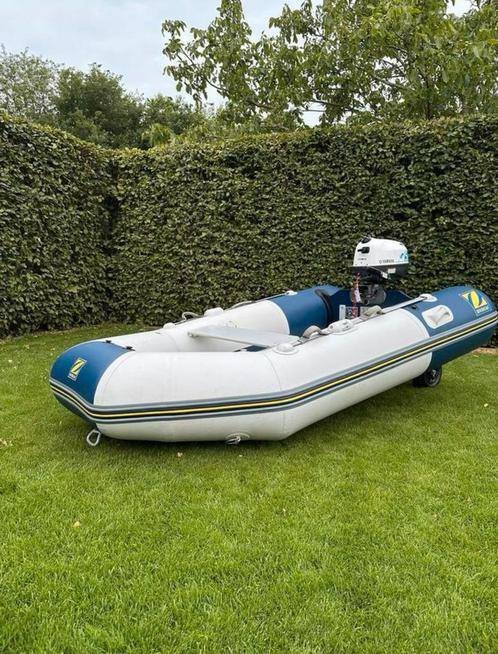 zodiac boot met yamaha 5pk motor, Watersport en Boten, Rubberboten, Zo goed als nieuw, Zodiac, Hout, Minder dan 70 pk, Benzine