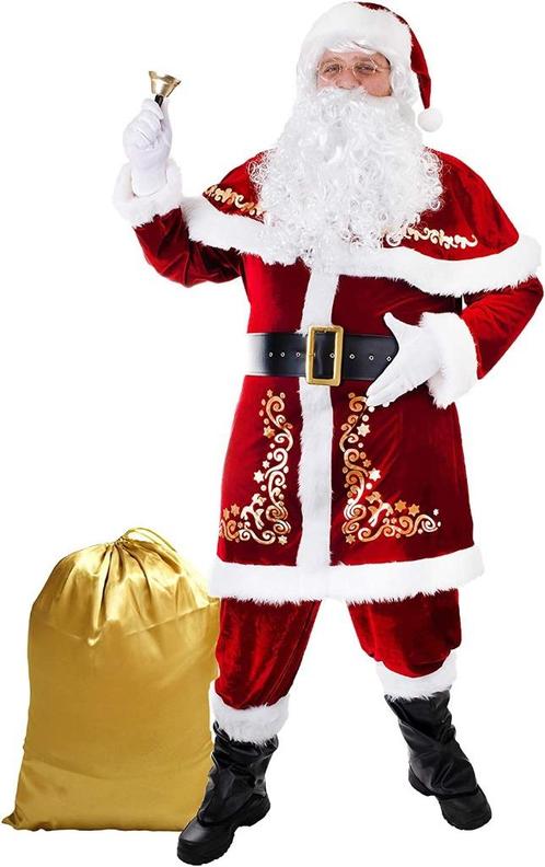 PROMOTION: COMPLET Costume de Père Noël luxueux NEUF, Divers, Noël, Neuf, Enlèvement ou Envoi