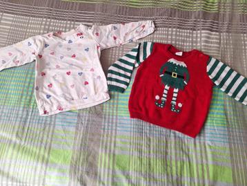 2 truien, 3 t-shirts korte mouwen en 3 lange mouwen beschikbaar voor biedingen