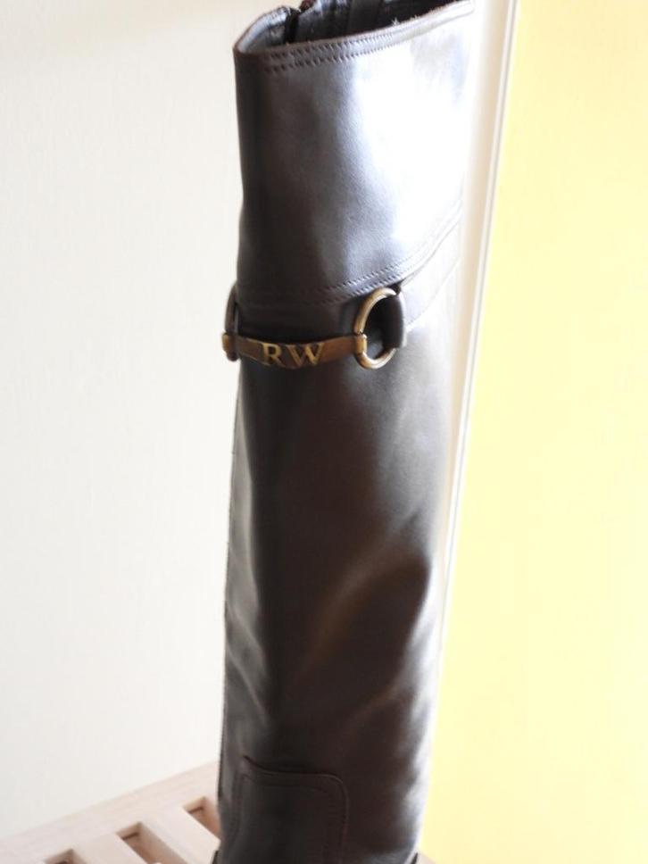 River Woods laarzen - leder - 41 - zeer goede staat, Kleding | Dames, Schoenen, Gedragen, Hoge laarzen, Bruin, Ophalen of Verzenden