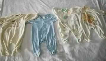 Lot de 4 pyjamas bébé garçon taille 2 /4mois