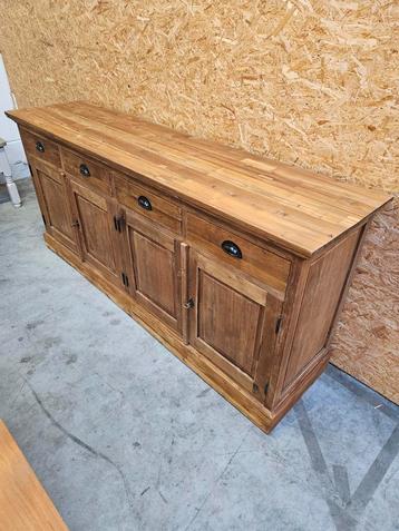 Massief teakhouten dressoir 200cm in heel goede staat  beschikbaar voor biedingen