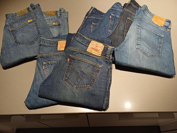 8 JEANSBROEKEN, Kleding | Heren, Spijkerbroeken en Jeans, Zo goed als nieuw, Blauw, Ophalen