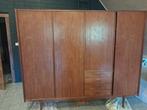 Retro kledingkast, Ophalen, Gebruikt, 200 cm of meer, Kersenhout