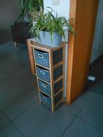 PETIT MEUBLE BOIS AVEC 4 PANIERS, Ophalen, Minder dan 50 cm, Gebruikt, 3 of 4 laden