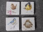 4 nieuwe marmeren onderzetters Quatre Petits Oiseaux, Ophalen of Verzenden, Nieuw