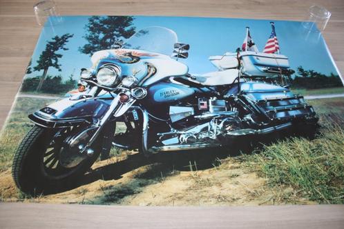 Oude poster Harley Davidson , zeer mooie staat , 1983, Verzamelen, Automerken, Motoren en Formule 1, Zo goed als nieuw, Motoren