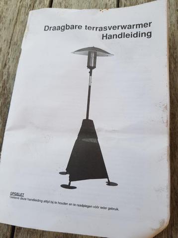 Opvouwbare en draagbare terrasverwarming op gas Garden Flame beschikbaar voor biedingen