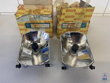 NOS mistlampreflector L+R voor Mercedes-Benz W116