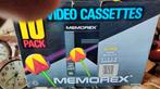 10 lege memorex video cassettes E240, Ophalen of Verzenden, Zo goed als nieuw