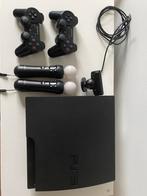 PlayStation 3 met controllers en 14 games, Avec 3 manettes ou plus, Enlèvement, Utilisé, Avec jeux