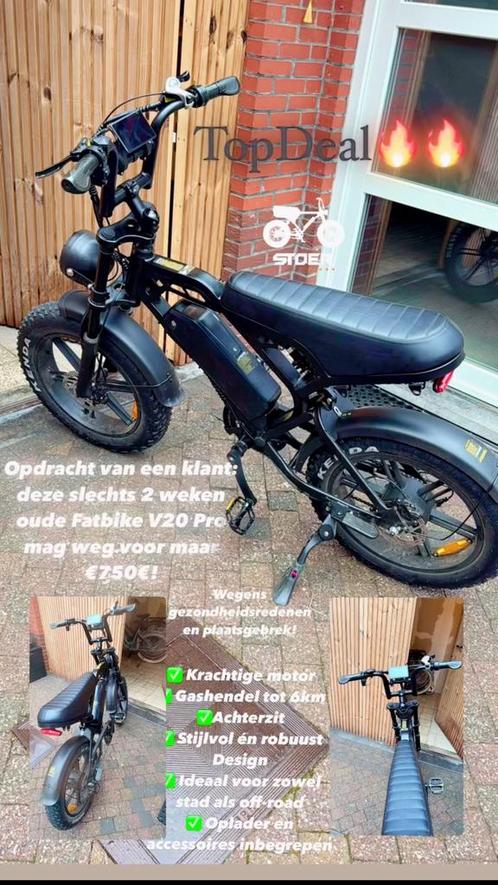 Zo goed als nieuwe Fatbike V20 Pro – Slechts €700!, Fietsen en Brommers, Fietsaccessoires | Bagagedragers, Zo goed als nieuw, Ophalen