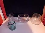 schalen in glas 4 stuks voor 5€, Maison & Meubles, Accessoires pour la Maison | Vases, Enlèvement, Verre