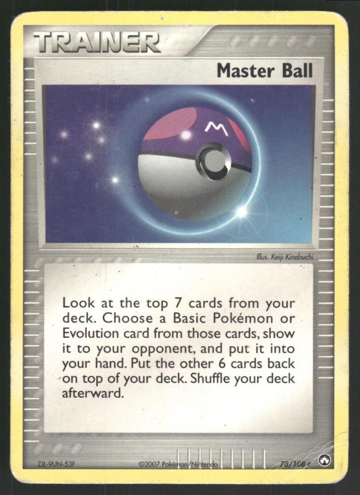 Master Ball 78/108 - Power Keepers (Good), Hobby en Vrije tijd, Verzamelkaartspellen | Pokémon, Gebruikt, Verzenden