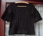 Zelfgebreide korte zwarte blouse, Vêtements | Femmes, Blouses & Tuniques, Enlèvement ou Envoi, Porté, Taille 36 (S), Noir