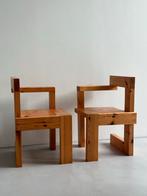 Rietveld steltman stoel set, Huis en Inrichting, Stoelen, Ophalen, Gebruikt, Hout, Twee