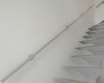 Rampe d escalier 3m50 en acier peinte en gris. Livraison pos, Comme neuf, Enlèvement ou Envoi, Escalier