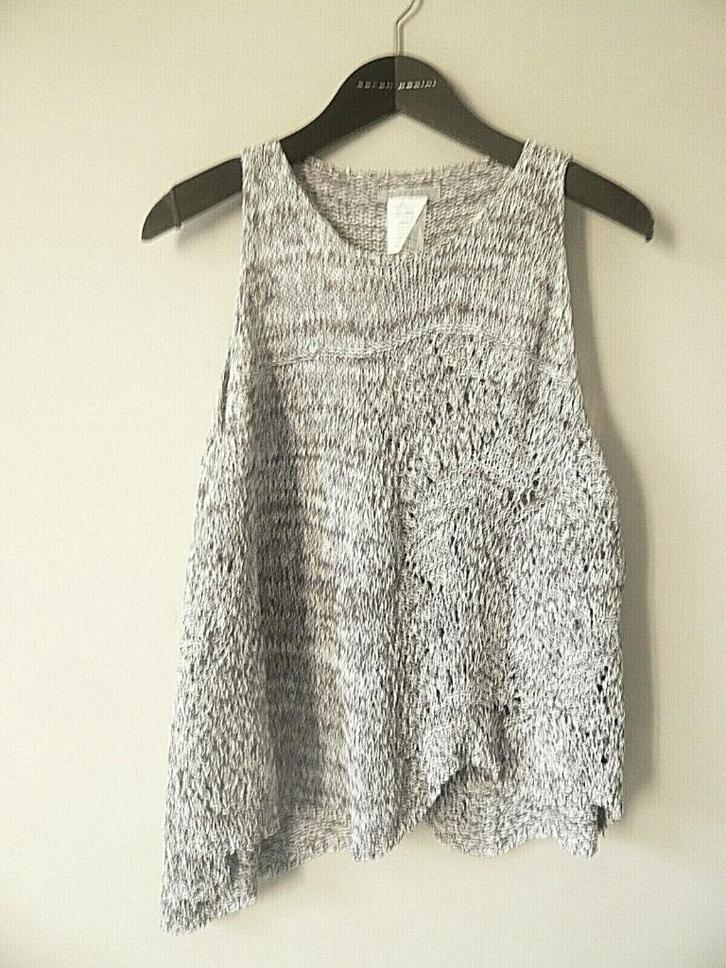 Sarah Pacini nieuwe losse grijze en witte asymmetrische trui, Kleding | Dames, Truien en Vesten, Nieuw, Wit, Ophalen of Verzenden