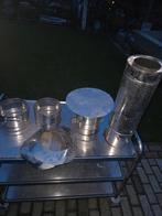 Dubbelwandige buis afdak en extras, Ophalen of Verzenden, Gebruikt, Houtkachel