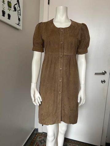 Weill robe cuir Suède marron taille 38