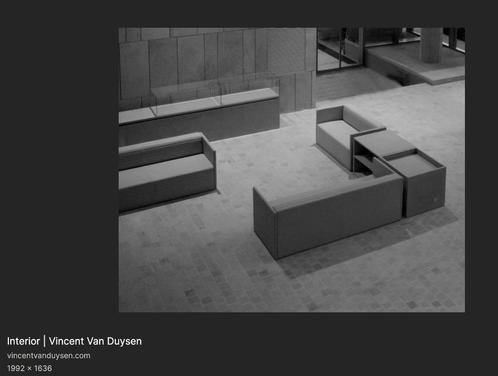 Exclusief ensemble zetels & meubels | Vincent Van Duysen, Huis en Inrichting, Zetels | Zetels, Gebruikt, Overige maten, Leer, Ophalen
