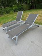 Ligbedden Kettler 2stuks met kussens, Tuin en Terras, Ligbedden, Ophalen, Gebruikt, Aluminium, Verstelbaar
