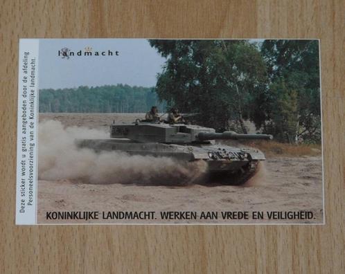 Sticker, Tank, Leopard II, KL, jaren'90.(Nr.3), Collections, Objets militaires | Général, Armée de terre, Enlèvement ou Envoi