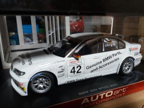 Autoart 1/18 Bmw 320i WTCC 2005 Nr42 Jorg Muller, Hobby en Vrije tijd, Modelauto's | 1:18, Zo goed als nieuw, Auto, Autoart, Ophalen of Verzenden