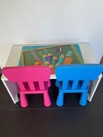 Stoeltjes Ikea + bureau/teken tafeltje, Kinderen en Baby's, Ophalen, Zo goed als nieuw, Tafel(s) en Stoel(en)