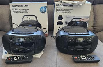 2 DAB radio's Maginon Radiocassette CD/MP3 spelers beschikbaar voor biedingen