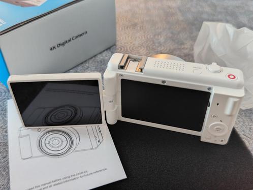 4K 72MP 18x zoomcamera, 2,8" roterend scherm, Vlog, Audio, Tv en Foto, Fotocamera's Digitaal, Nieuw, Compact, Overige Merken, Geen optische zoom