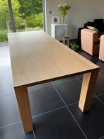 Houten massieve tafel, Ophalen, Gebruikt, 100 tot 150 cm, Eikenhout