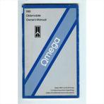 Oldsmobile Omega Instructieboekje 1981 #1 Engels, Autos : Divers, Modes d'emploi & Notices d'utilisation, Enlèvement ou Envoi